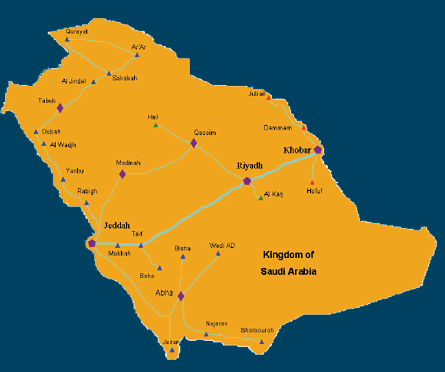 Market Operations KSA Map